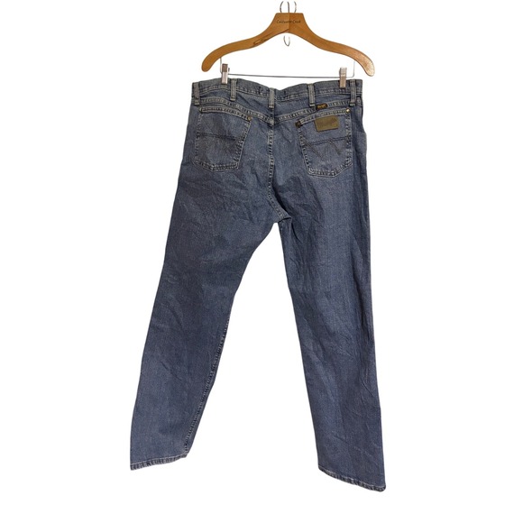 Wrangler George Strait Collection‎ Jeans Mens 38x34 Relaxed Fit Blue Denim - Picture 2 of 4